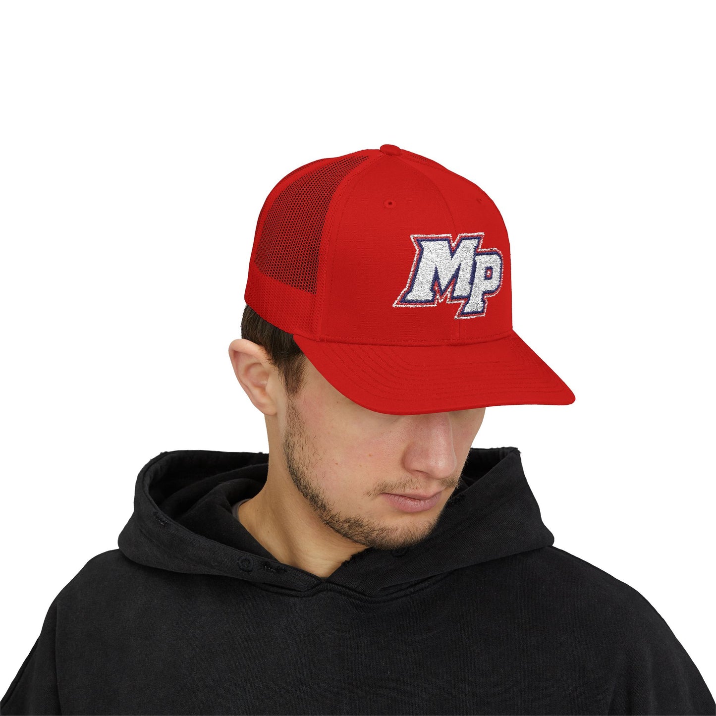 MP Football Logo Embroidered Trucker Cap