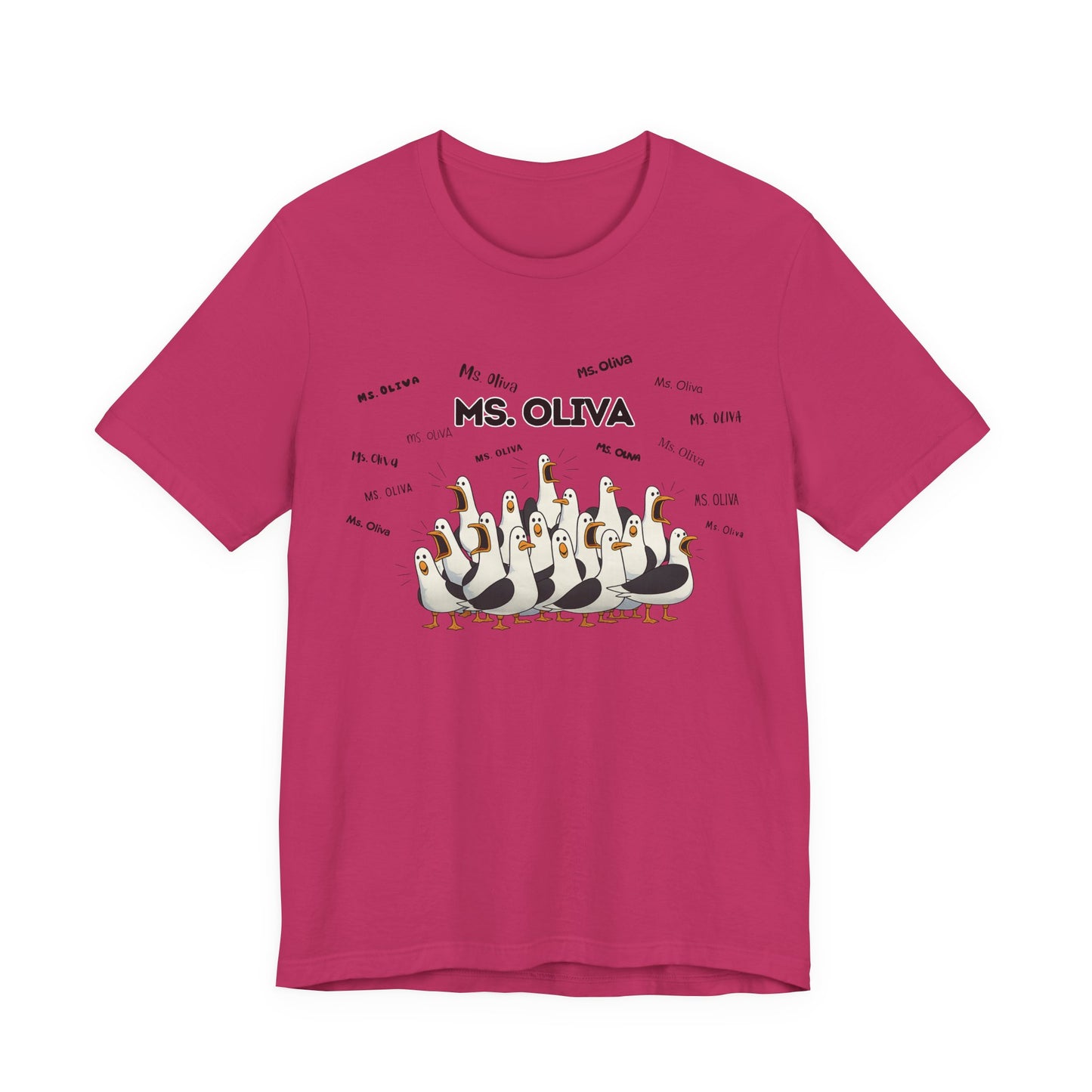 Ms. Oliva- Penguin Choir T-Shirt — Funny Teacher Personalized Tee