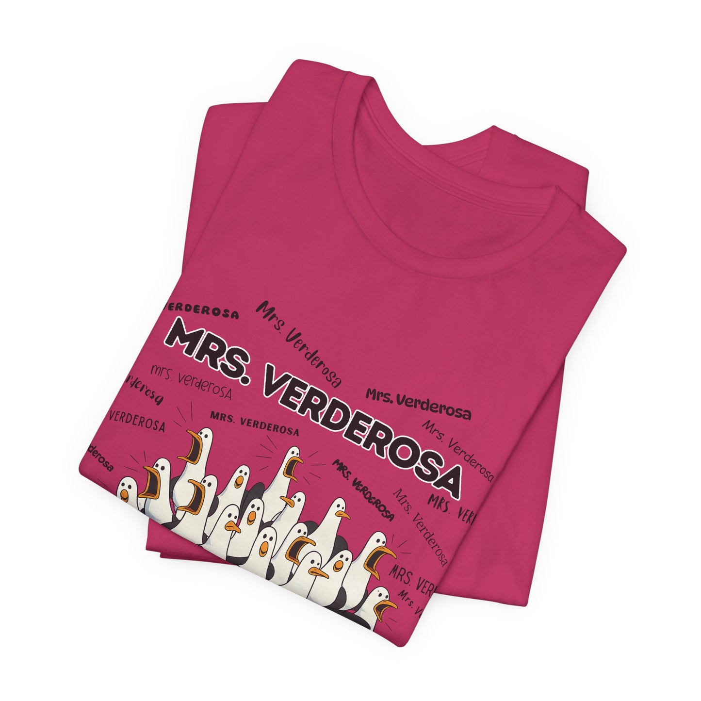 Mrs. Verderosa Penguin Choir T-Shirt — Funny Teacher Personalized Tee