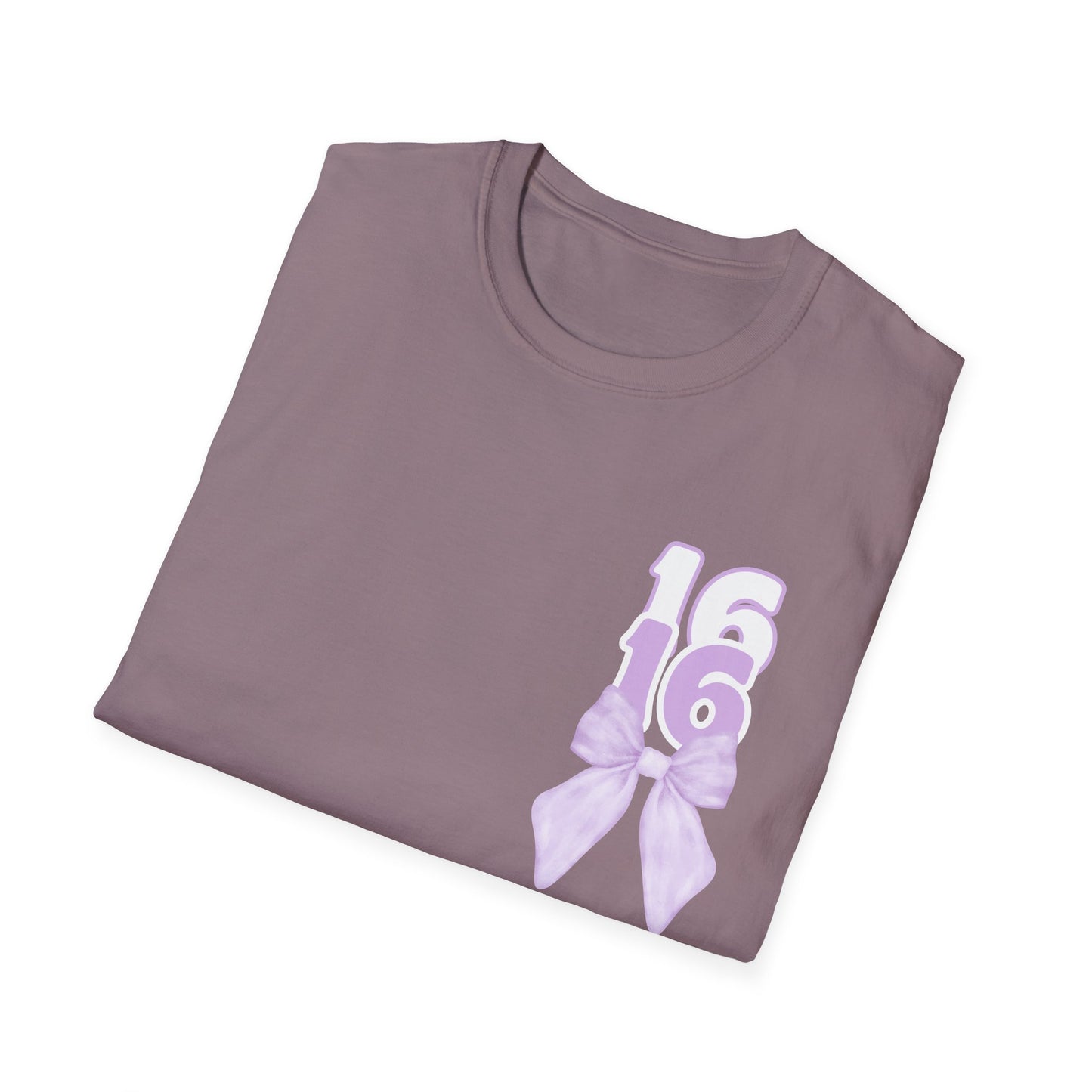 Sweet Sixteen Unisex Softstyle T-Shirt, Birthday Gift, Party Tee, Teen Fashion, Personalized