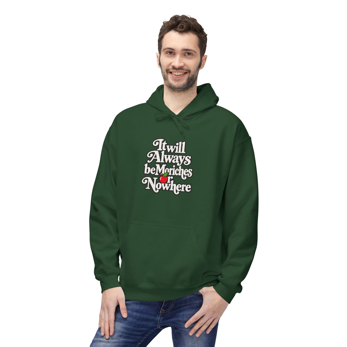 "MES or Nowhere" w/ apple- Moriches Hoodie