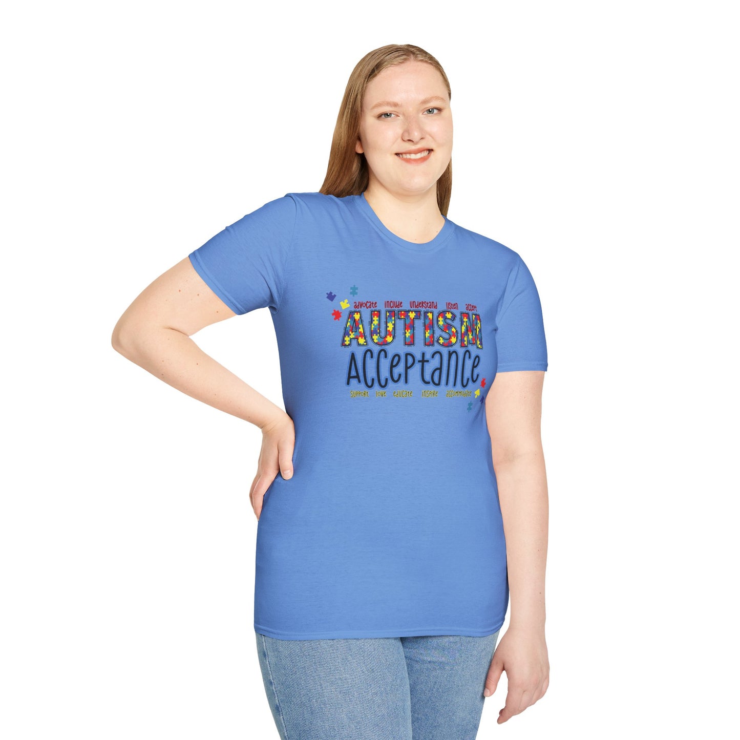Autism Acceptance Puzzle Piece Sweatshirt — Awareness Collection