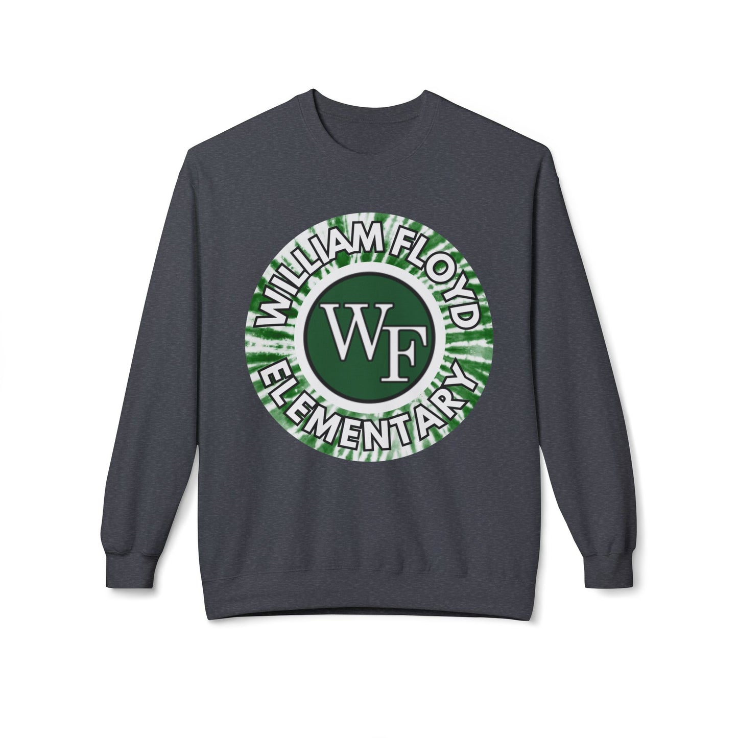WFE Tie Dye Logo- Fleece Crewneck Sweatshirt