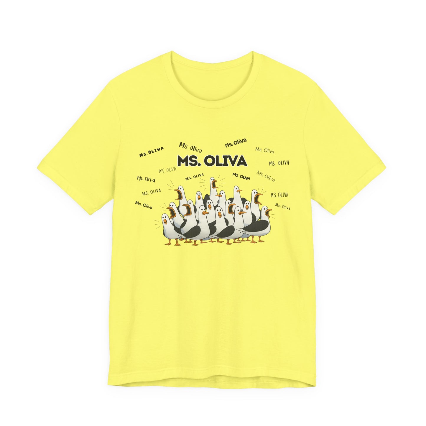 Ms. Oliva- Penguin Choir T-Shirt — Funny Teacher Personalized Tee