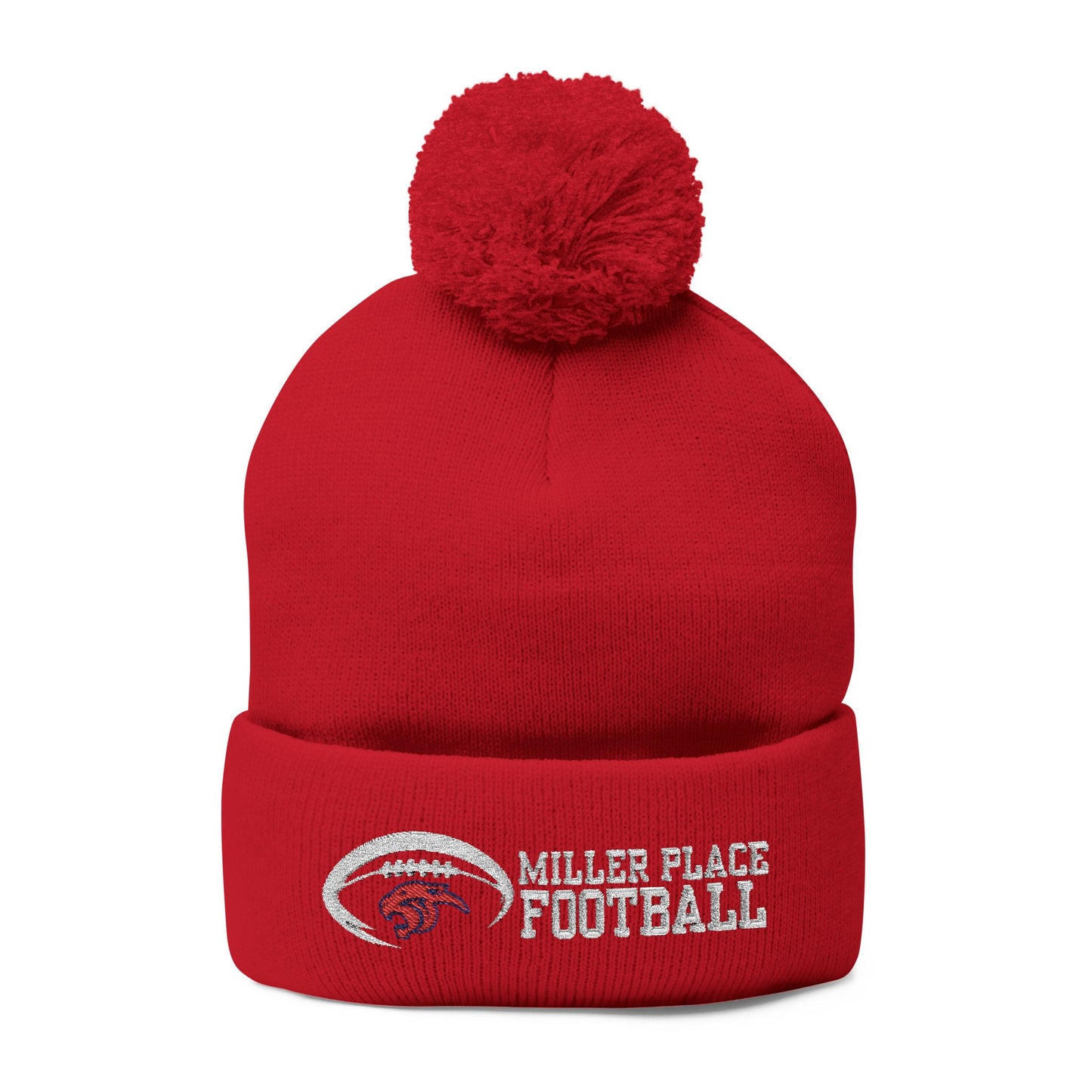 Miller Place Football Winter PomPom Hat