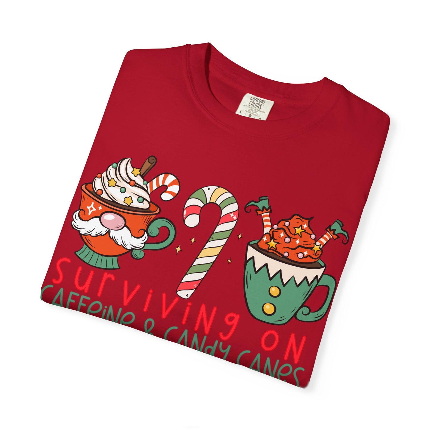 Surviving on Caffeine and Candy Canes— Christmas Tee