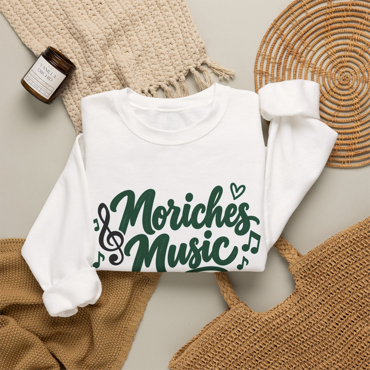 Moriches Music Sweatshirt — "Music Can Change the World" Crewneck