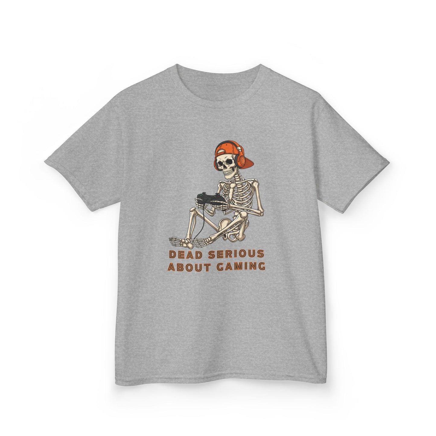 Skeleton Gaming Tee for Kids | Halloween Youth T-Shirt