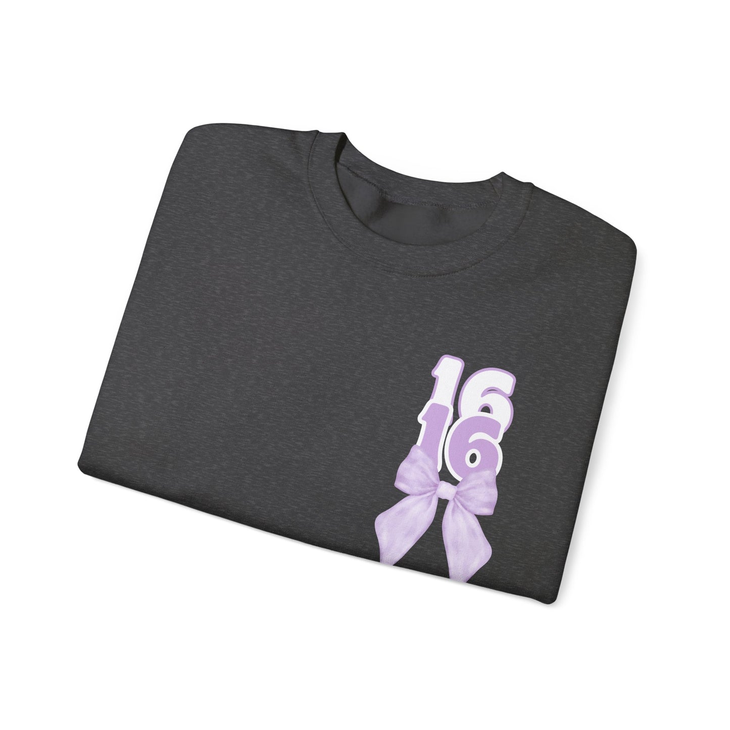 Sweet Sixteen Crewneck Sweatshirt, Birthday Gift, Unisex- Personalized