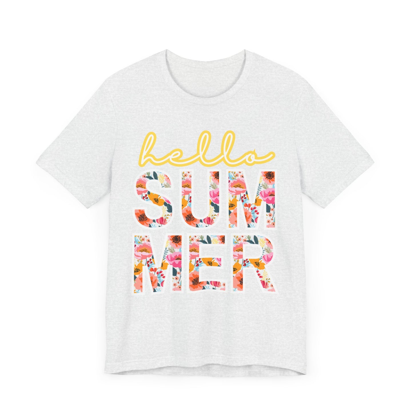 Hello Summer Tee, Summer Shirt, Unisex T-Shirt, Vacation Apparel, Gift for Beach Lovers