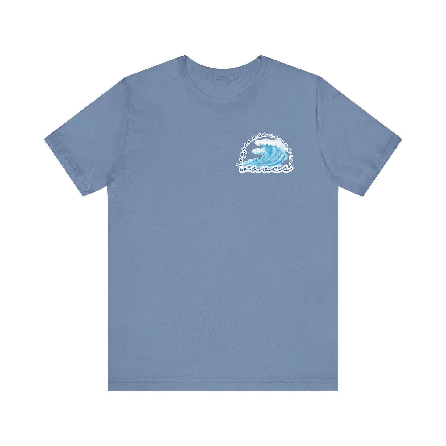Happiness Comes in Waves -- Unisex Summer Shirt, Beachwear, Vacation Top, Summer Nights Apparel