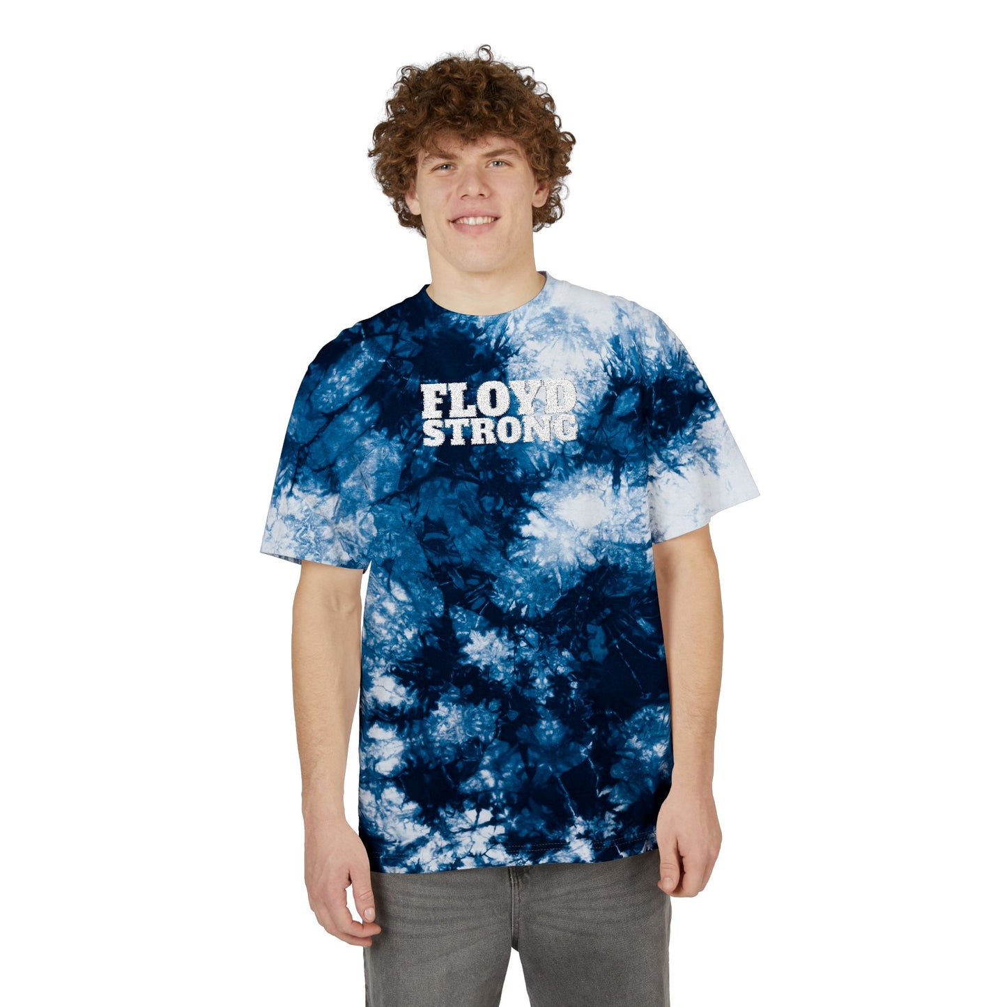 FLOYD STRONG Tie-Dye T-Shirt -Embroidered