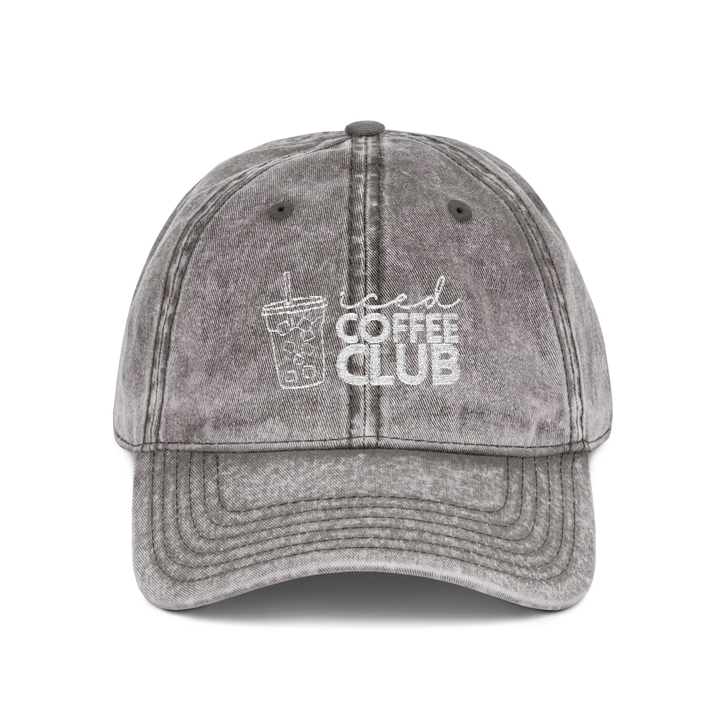 Vintage Coffee Club Cap - Stylish Embroidered Hat for Coffee Lovers