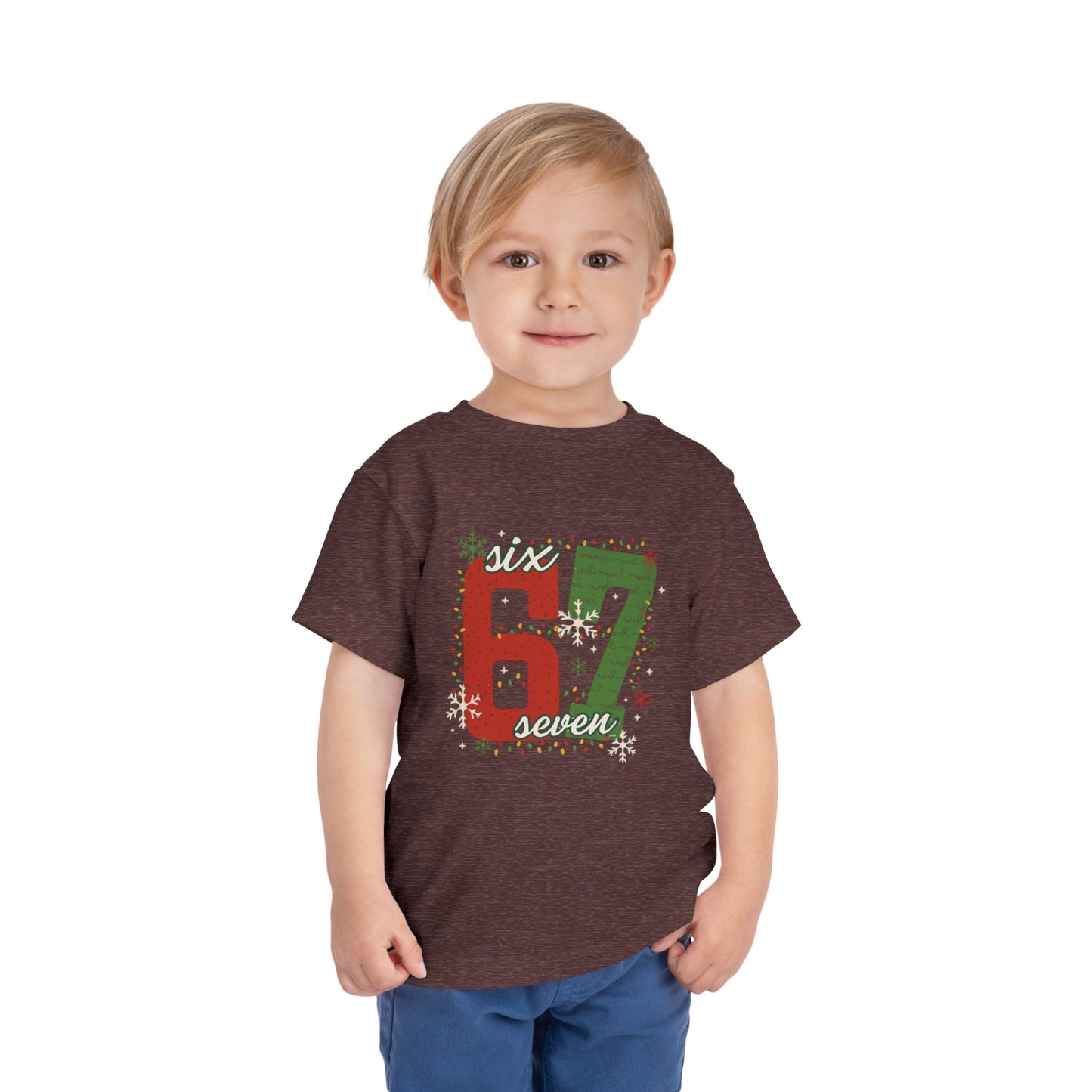 6-1 Toddler Tee "Six Seven" - Christmas