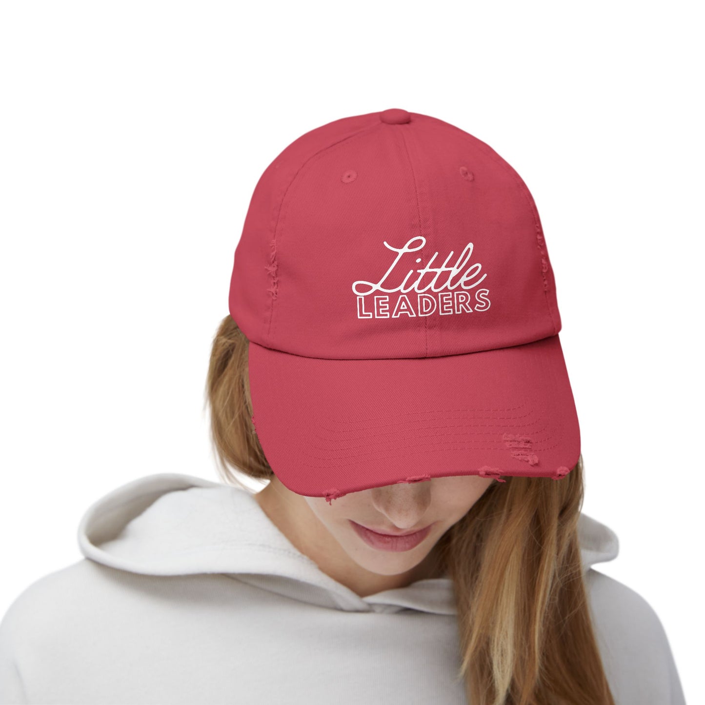 Little Leaders Unisex Distressed Baseball Cap