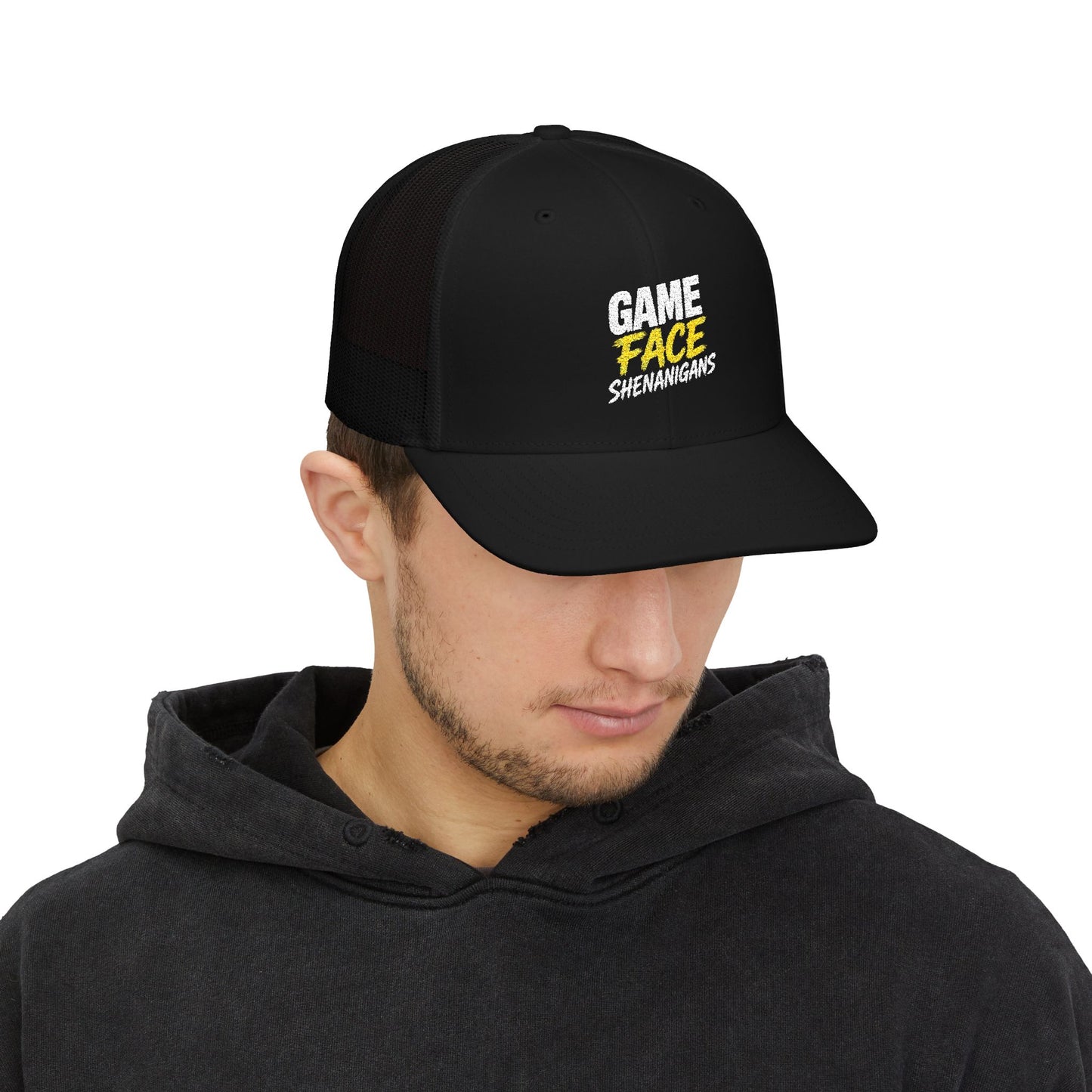 Game Face Shenanigans-  Embroidered Trucker Cap- Personalized Snapback