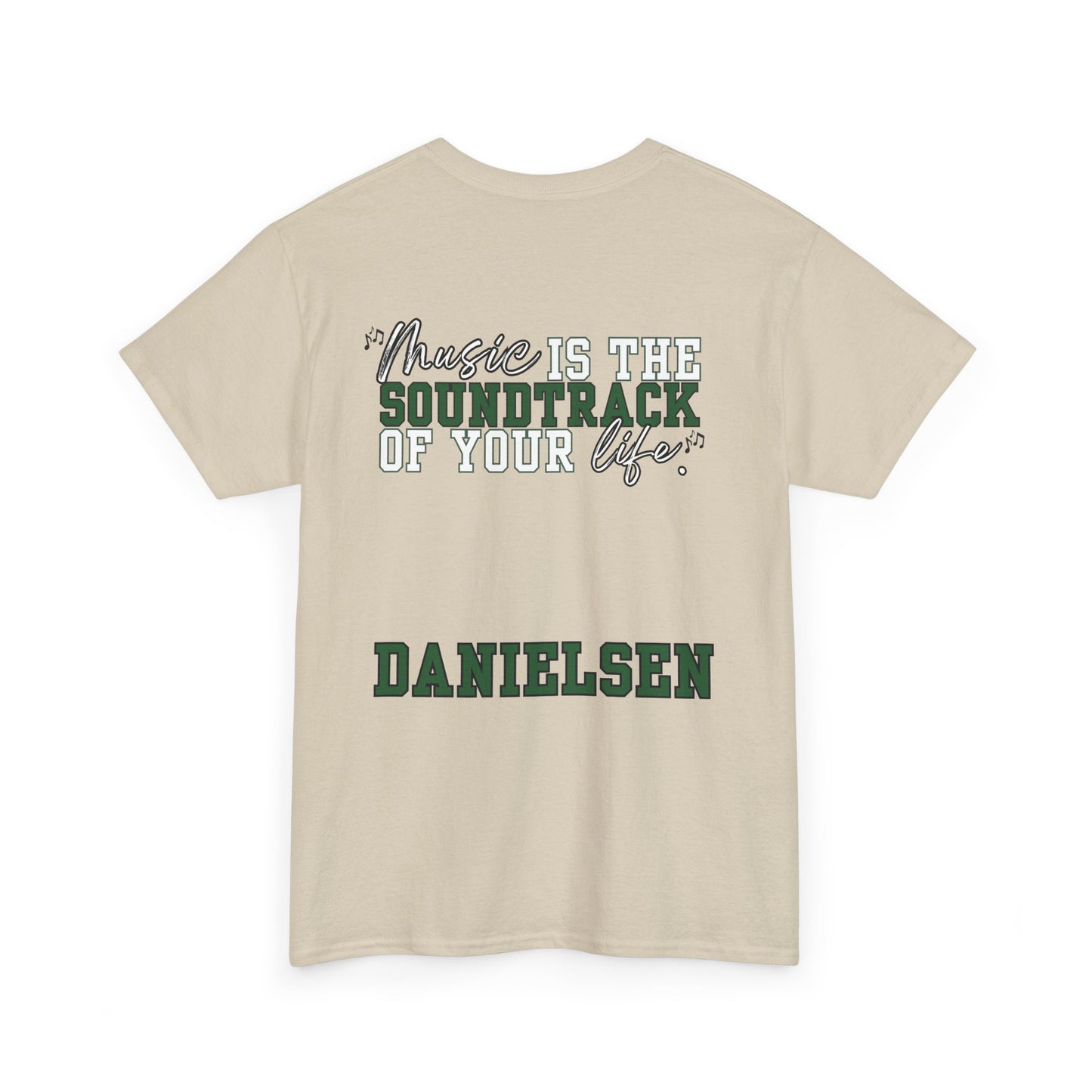 Danielsen- Floyd Music Heavy Cotton Tee - "Music is the Soundtrack of Your Life" Unisex T-Shirt- Personalized