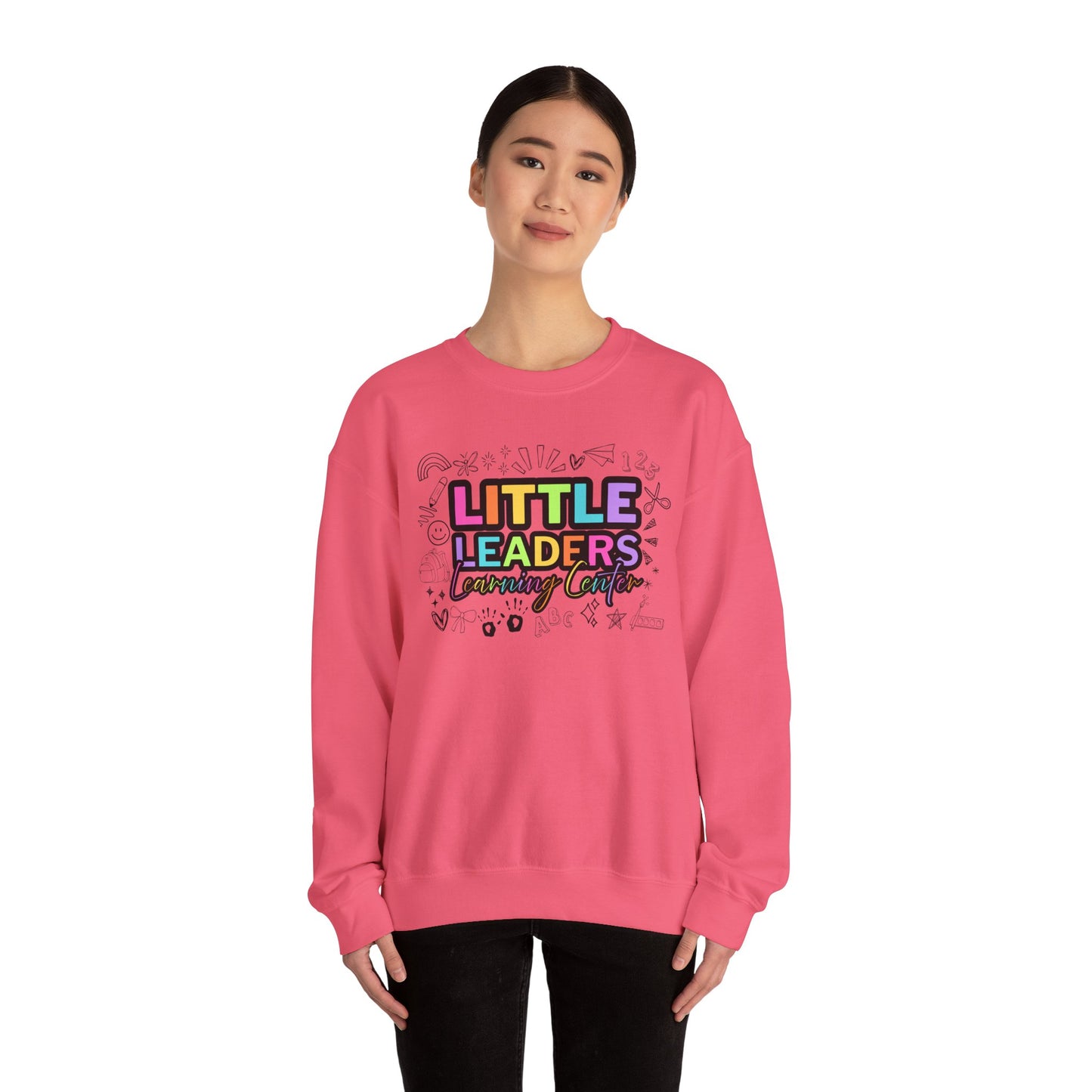 Little Leaders Doodle Colorful Crewneck Sweatshirt