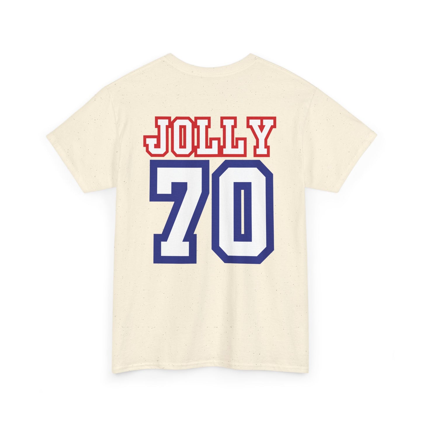 Custom- Jolly- Grandpa's Biggest Fan Unisex Heavy Cotton Tee - Patriotic Family Shirt