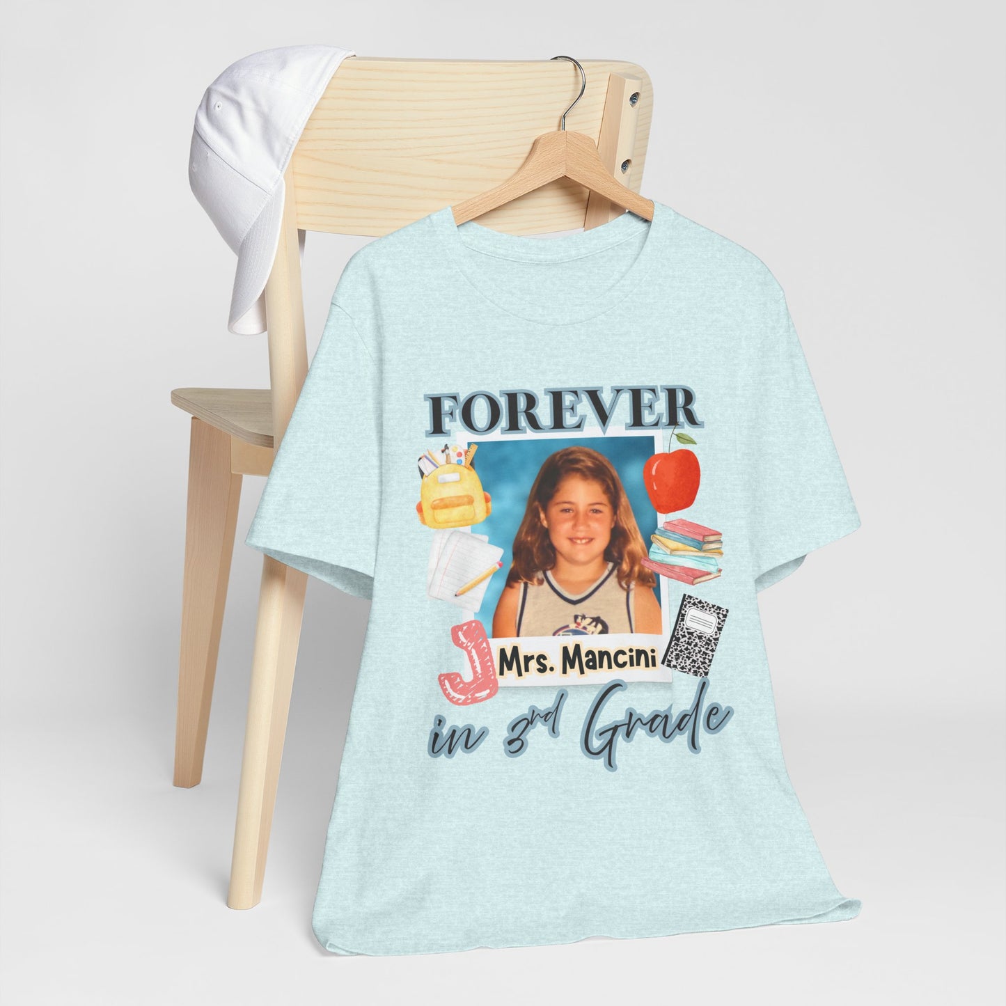 Jenna- Personalized Forever in 3rd Grade Teacher Tee - Personalized Unisex Jersey Shirt