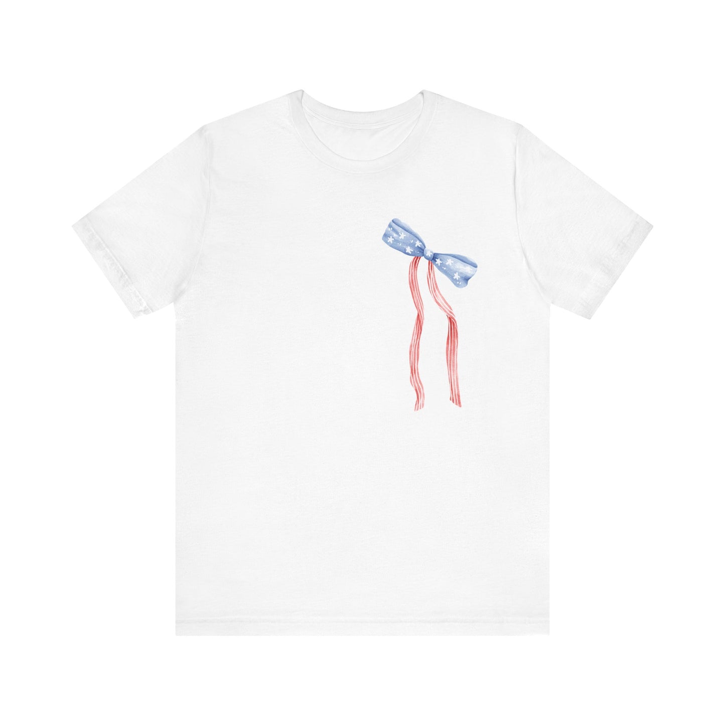 Land of the Free Tee with Bow | Perfect for all of America's Holidays