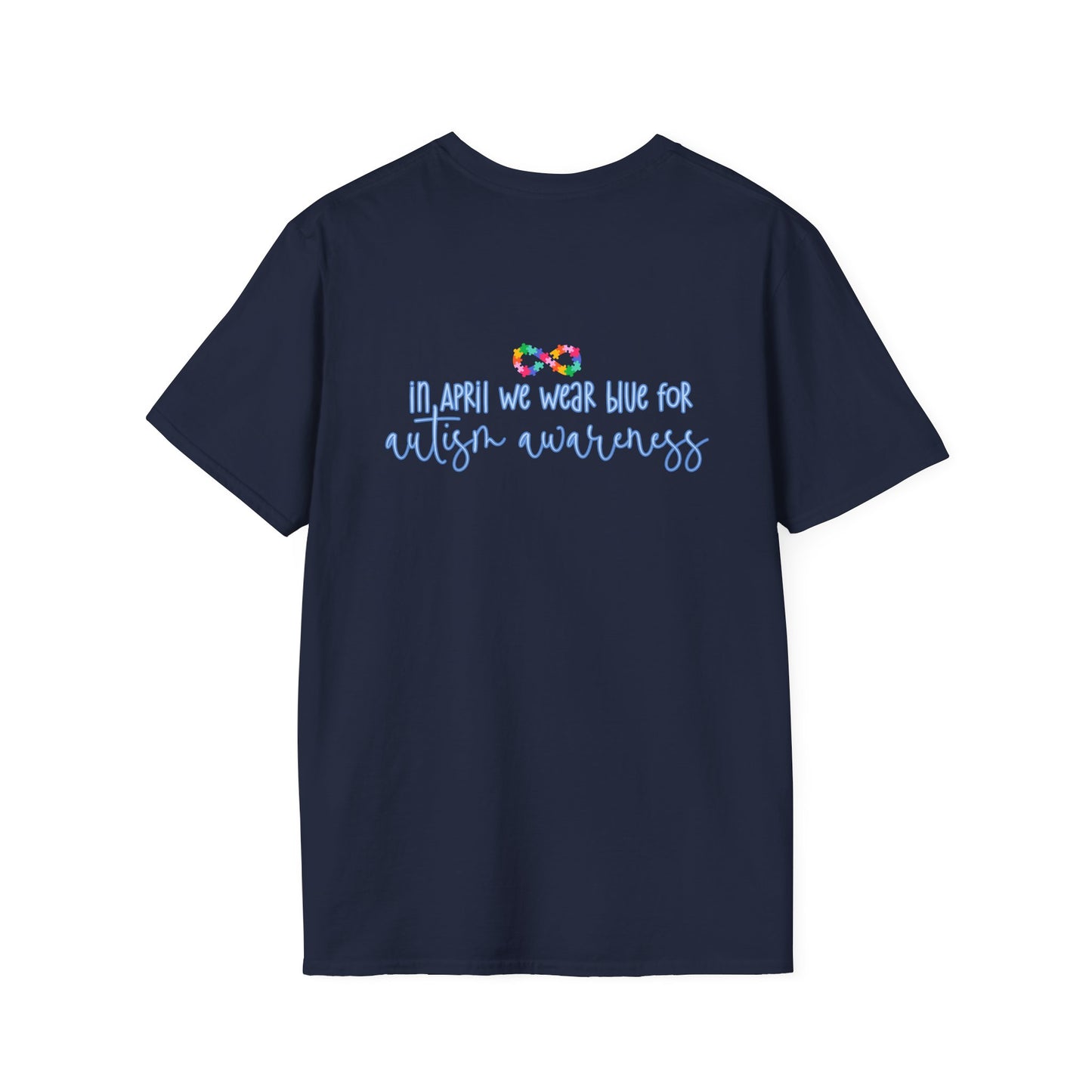 Autism Puzzle Piece & Ribbon T-Shirt — Awareness Collection