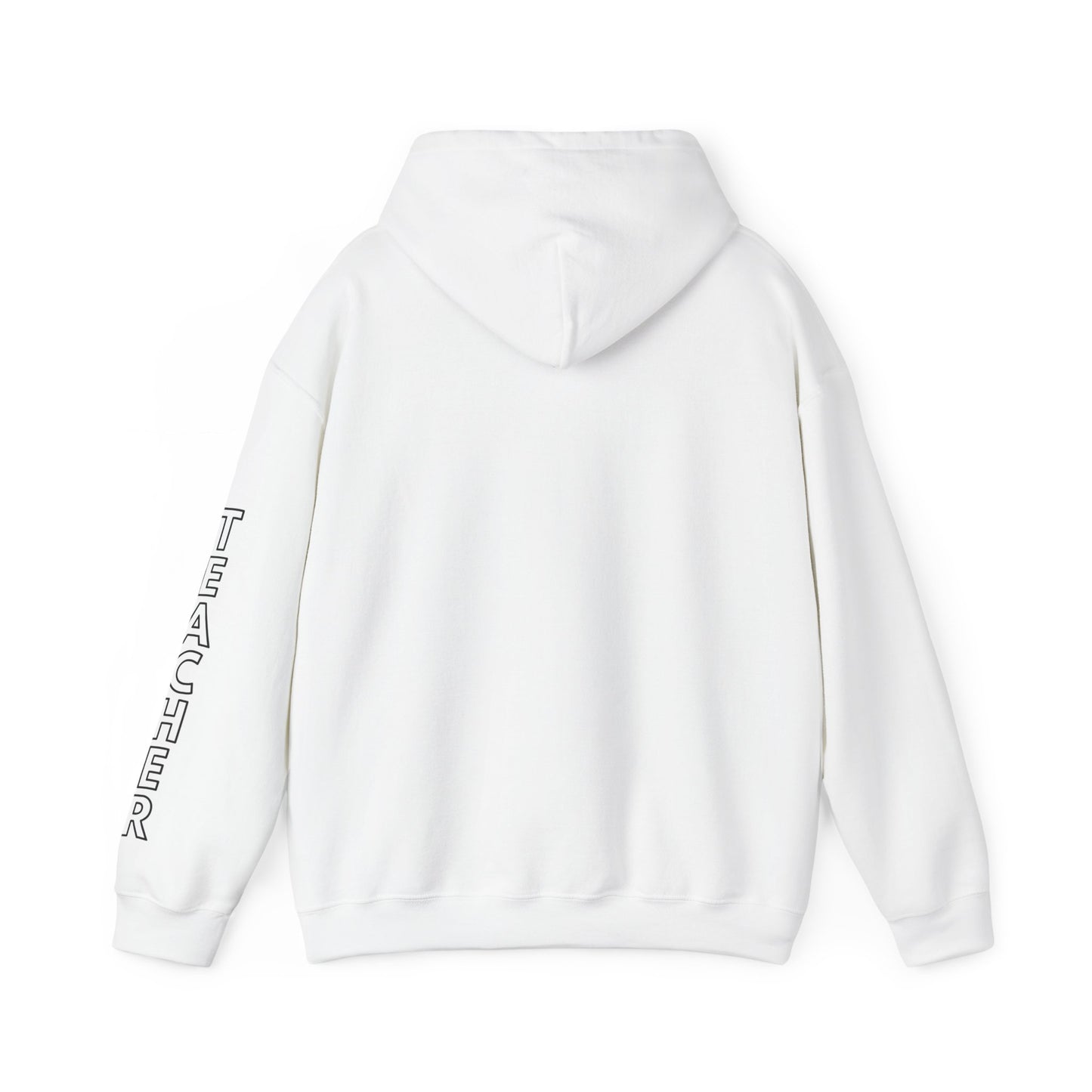 Little Leaders Teacher Simple Design Hoodie w/ Teacher on Sleeve - Cozy Unisex Sweatshirt