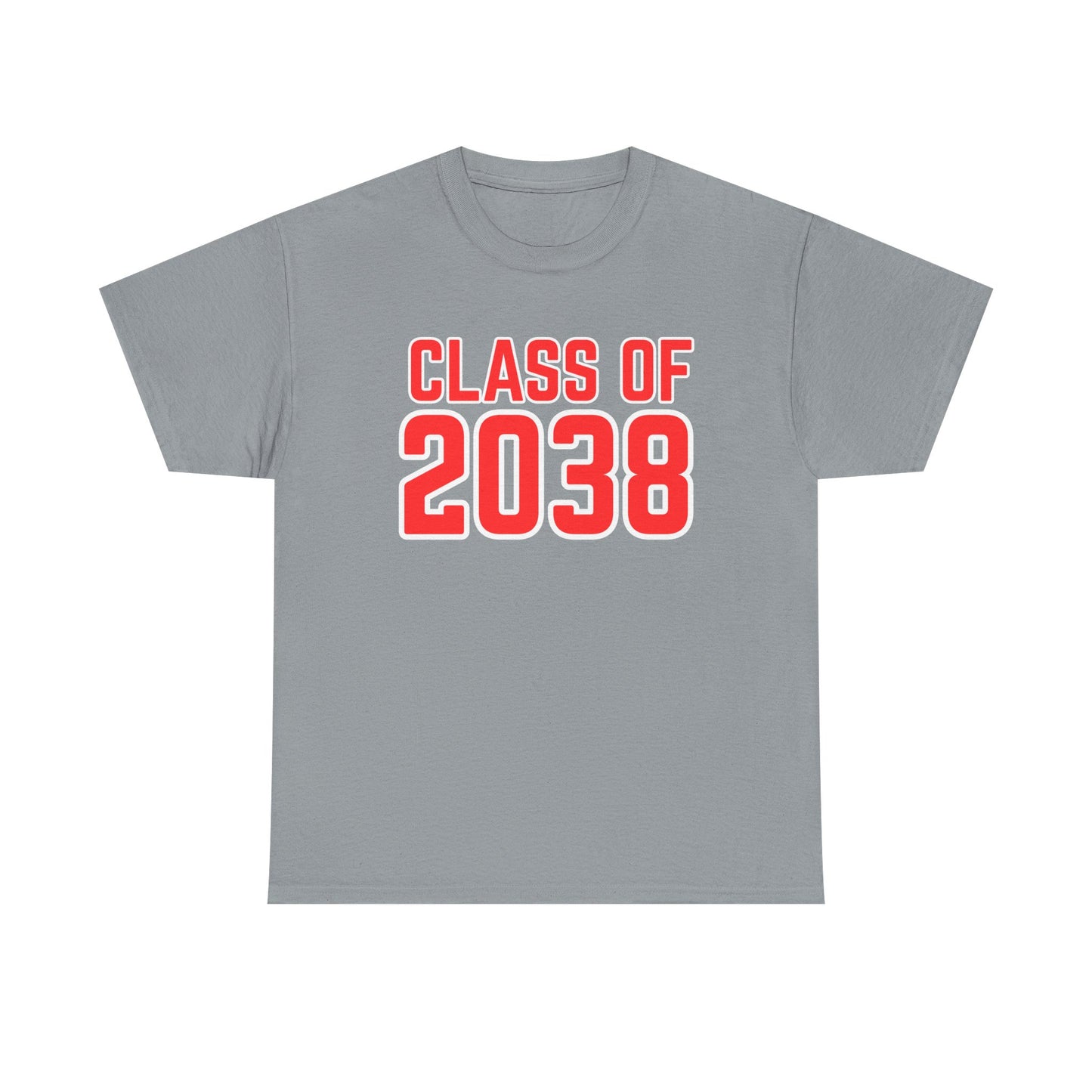 Class of 2038 Unisex Heavy Cotton Tee- Back to School- Grow With Me