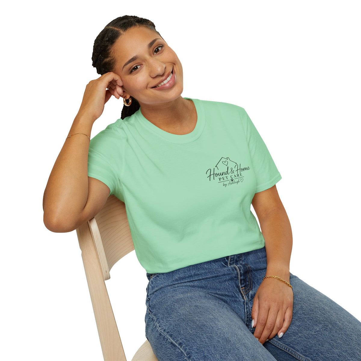 Hound & Home "Stay Pawsitive" — T-Shirt
