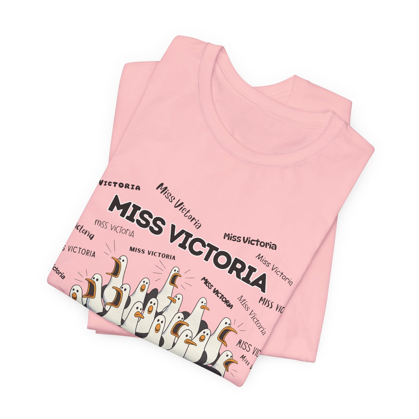 Miss Victoria- Penguin Choir T-Shirt — Funny Teacher Personalized Tee