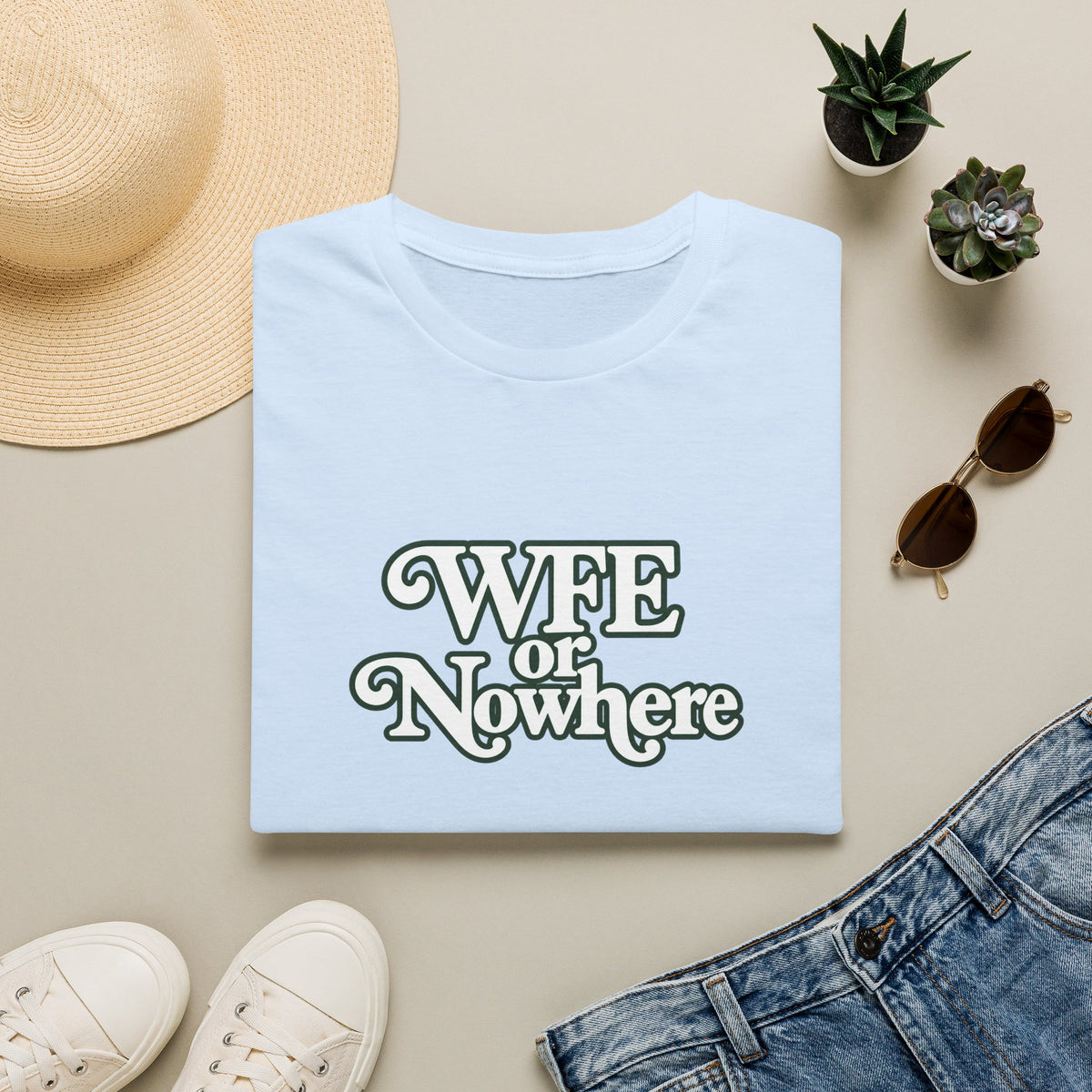 "WFE or Nowhere" -PLAIN- Softstyle T-Shirt