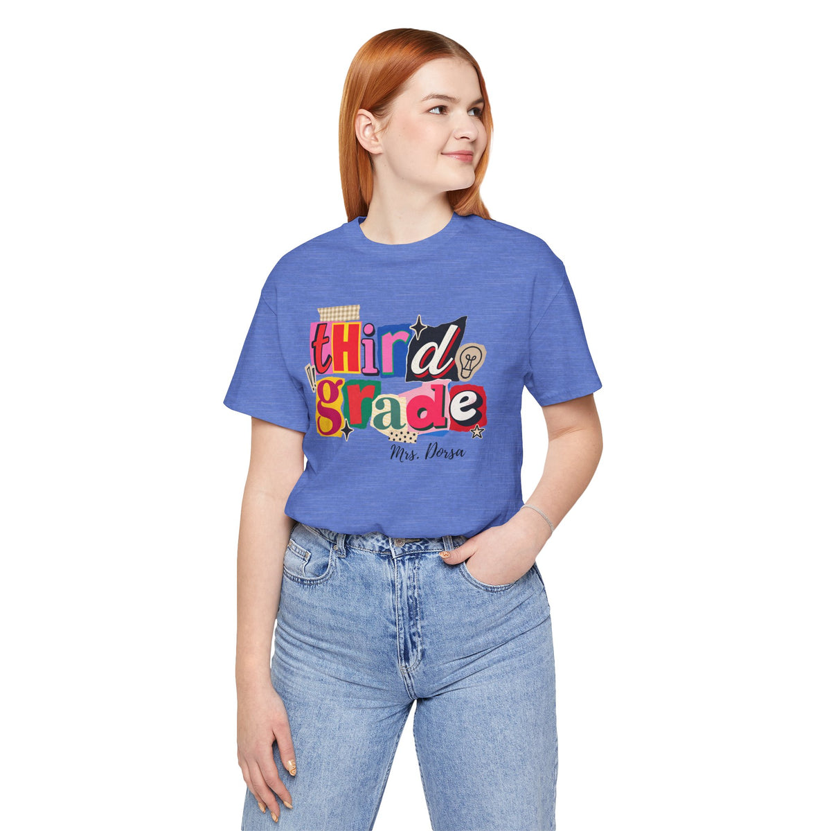 Dorsa- Third Grade Teacher T-Shirt – Personalized