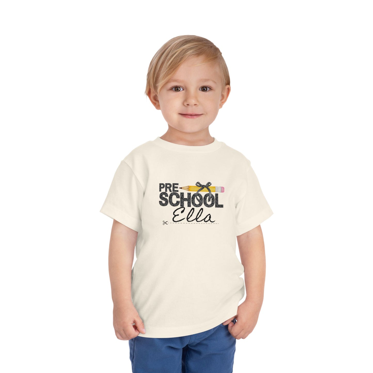 Preschool Girl Toddler Tee- Personalized - Back to School Shirt for Kids