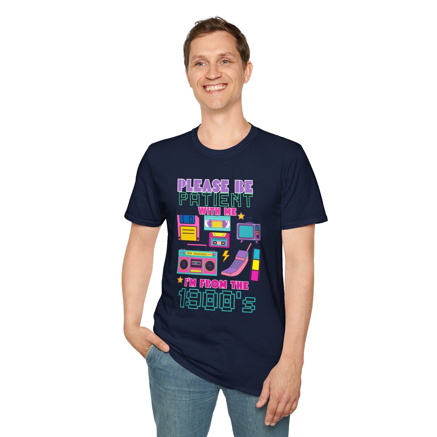 Retro 90's T-Shirt - Please Be Patient, Teacher Vintage- Unisex Graphic Tee