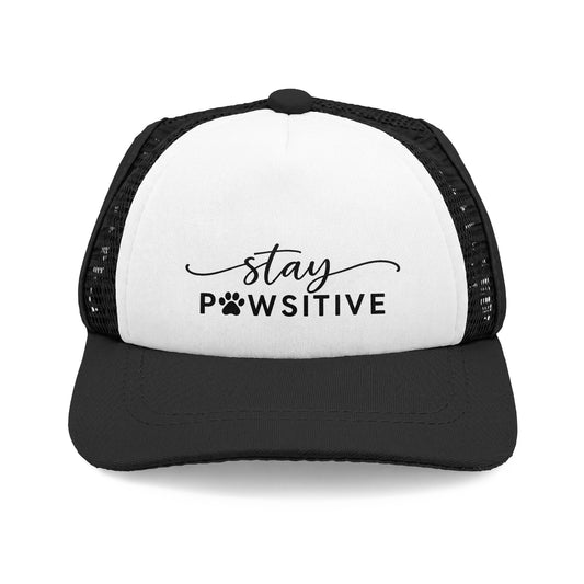 Stay Pawsitive Trucker Hat for your Furry Friend