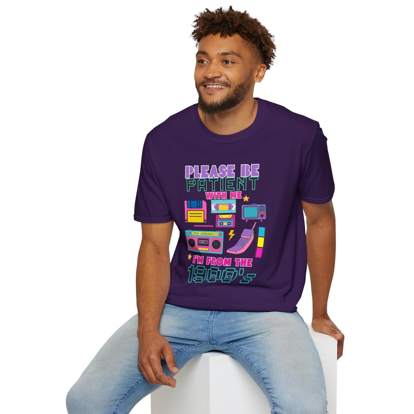 Retro 90's T-Shirt - Please Be Patient, Teacher Vintage- Unisex Graphic Tee