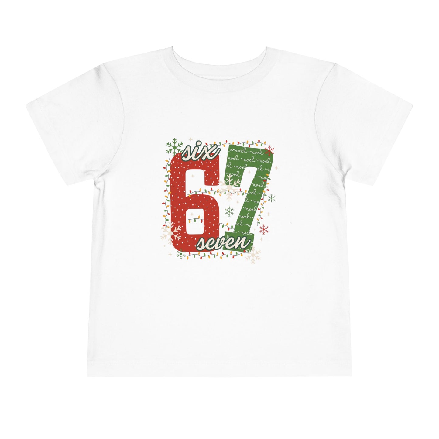 6-1 Toddler Tee "Six Seven" - Christmas