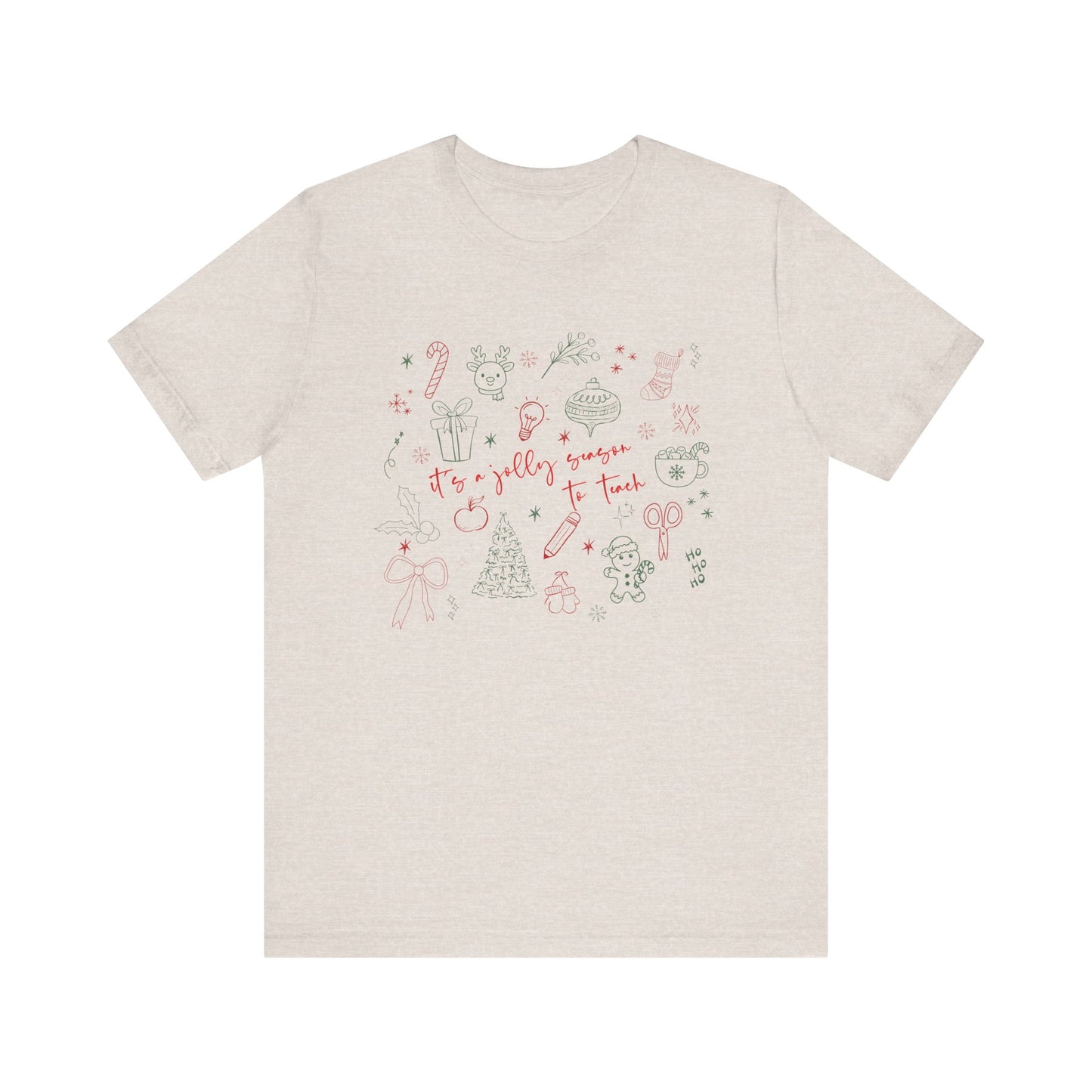 It's a Jolly Season to Teach— Christmas Unisex T‑Shirt