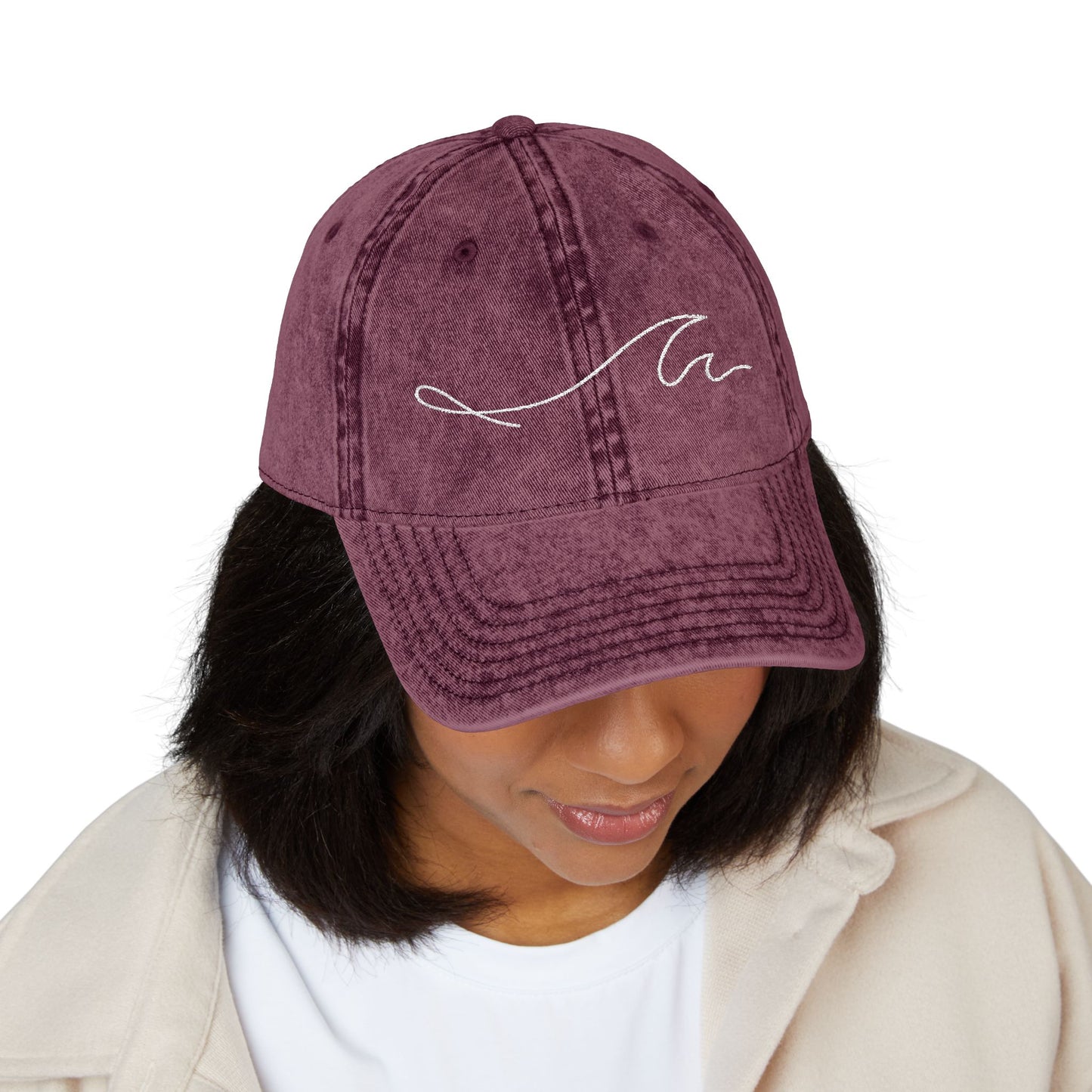 MM Wave Embroidered Cap - Casual Hat, Trucker Hat, Outdoor Gear, Gift for Him/Her, Summer Style