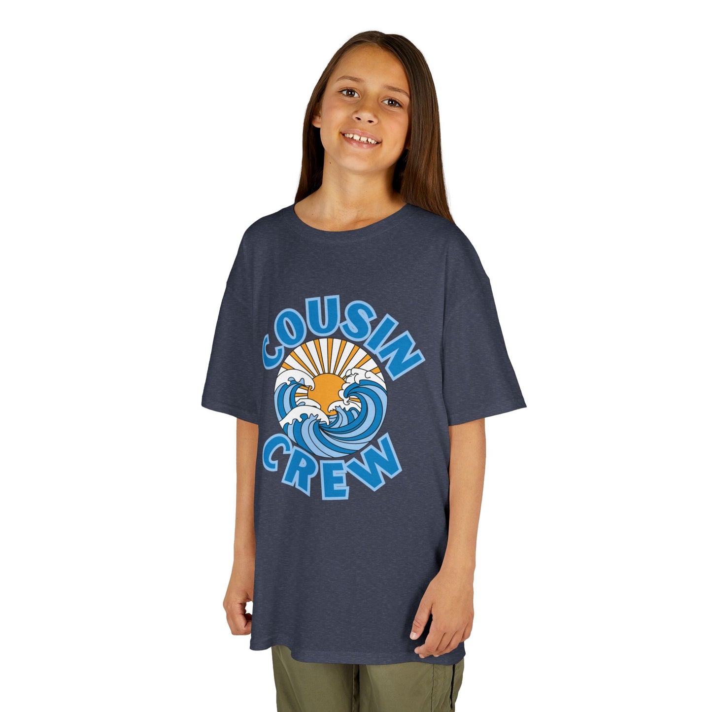Cool Cousin Crew Kids Tee - Summer Fun, Family Gatherings, Beach Days, Mini Collection