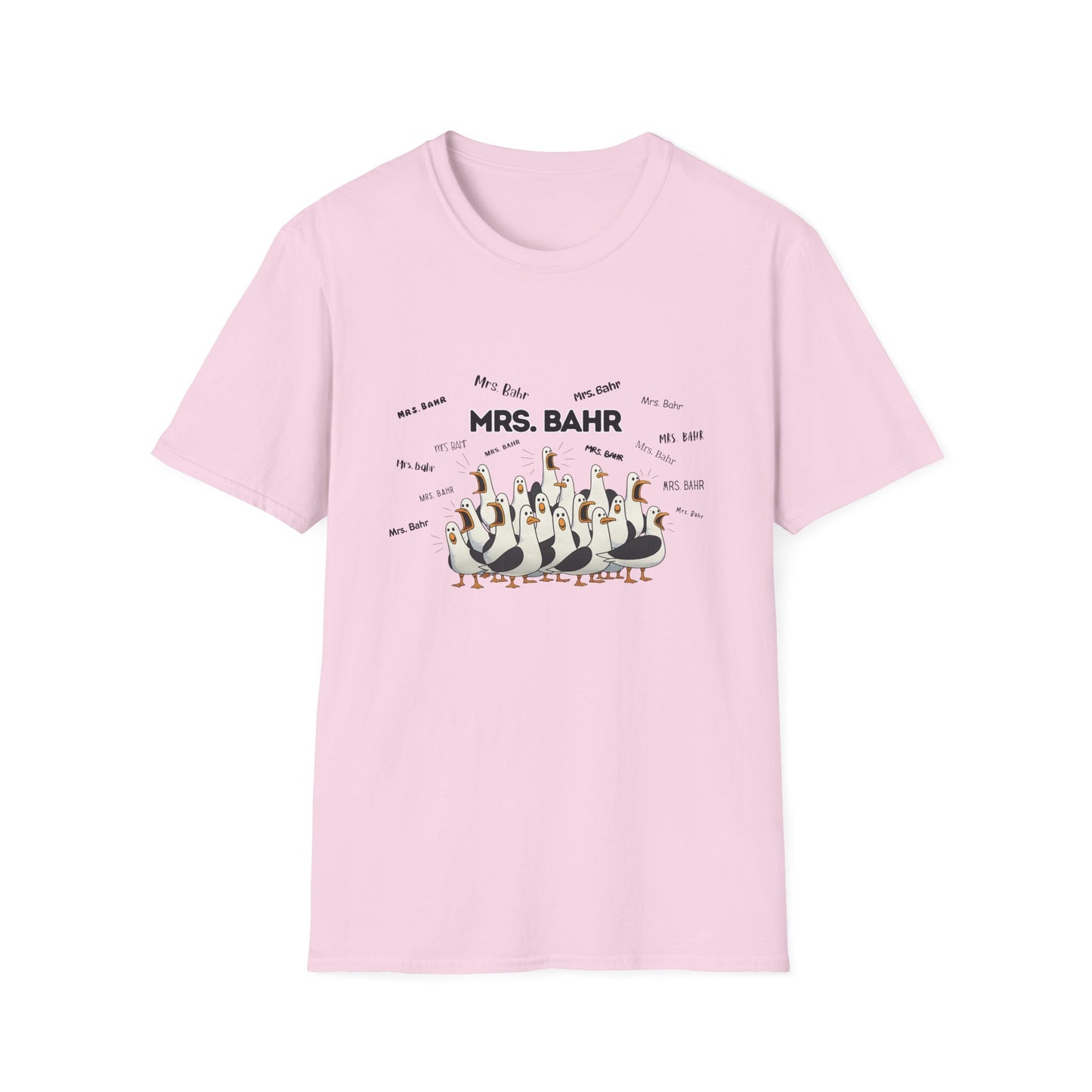 Mrs. Bahr - Seagull Crew Graphic T-Shirt — Personalized