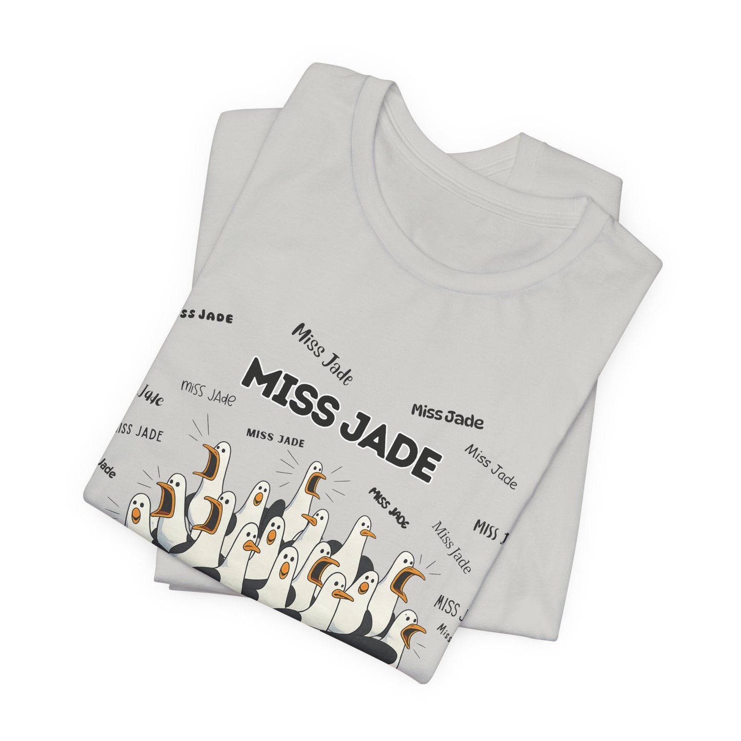 Miss Jade- Penguin Choir T-Shirt — Funny Teacher Personalized Tee