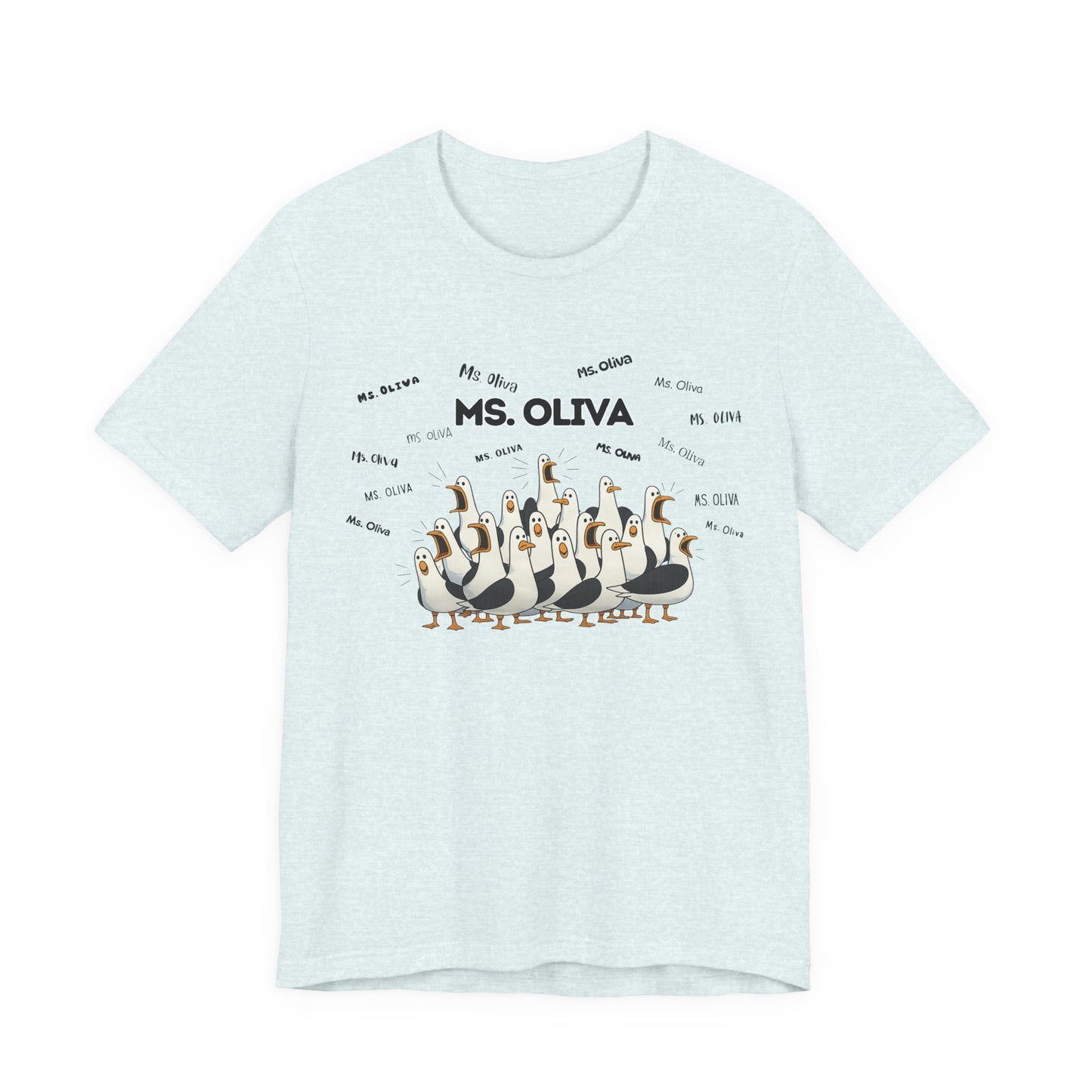 Ms. Oliva- Penguin Choir T-Shirt — Funny Teacher Personalized Tee