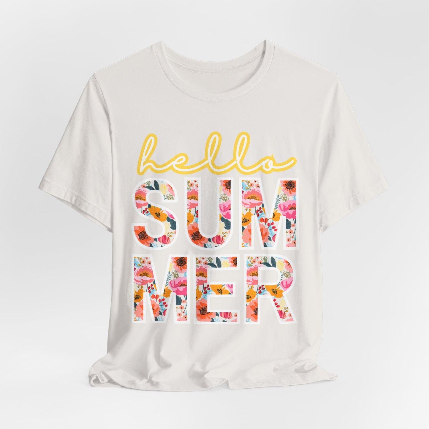 Hello Summer Tee, Summer Shirt, Unisex T-Shirt, Vacation Apparel, Gift for Beach Lovers