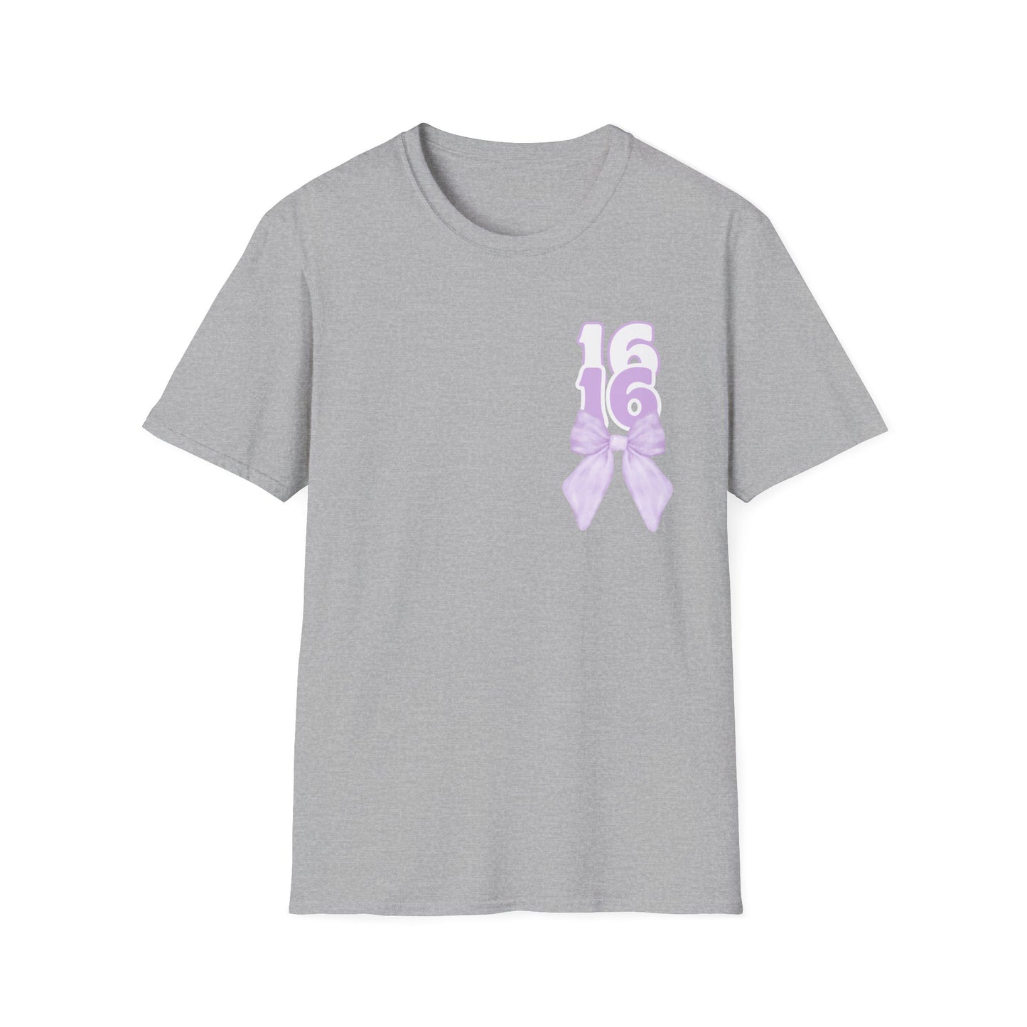 Sweet Sixteen Unisex Softstyle T-Shirt, Birthday Gift, Party Tee, Teen Fashion, Personalized