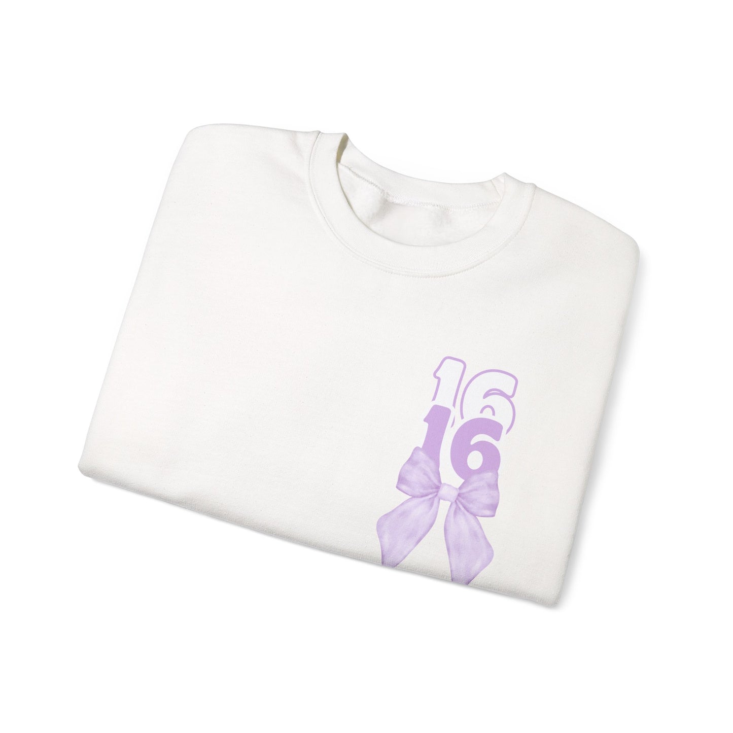 Sweet Sixteen Crewneck Sweatshirt, Birthday Gift, Unisex- Personalized