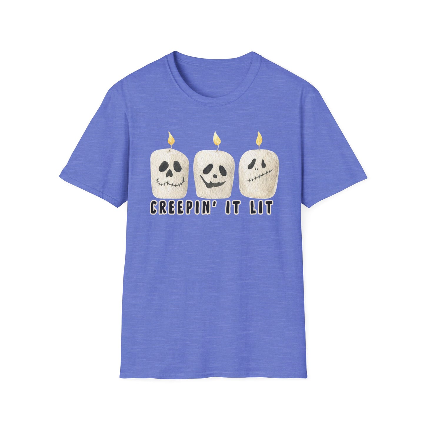 Creepin' it Lit Halloween Themed T-Shirt- Unisex Softstlye