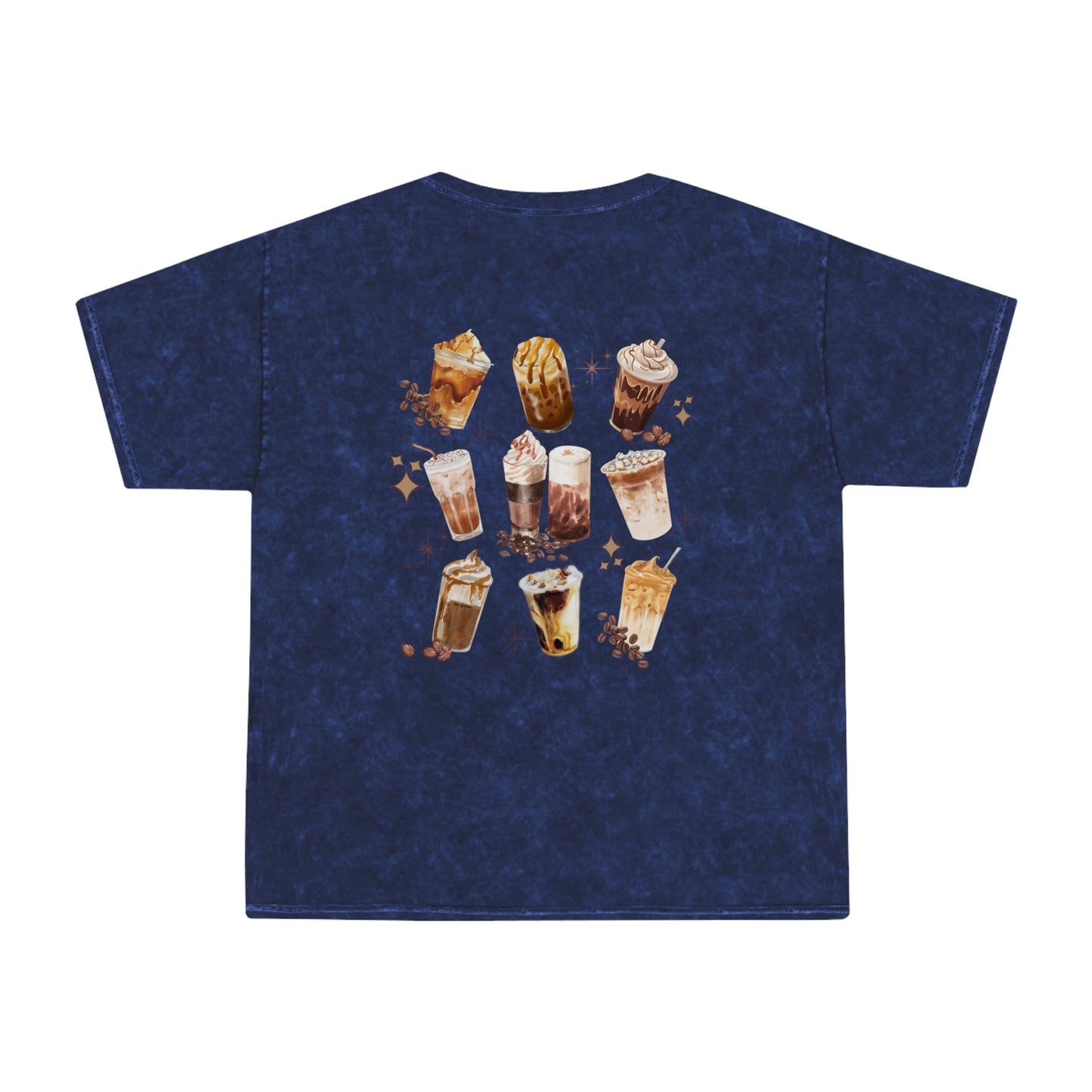Iced Coffee Club T-Shirt | Unisex Mineral Wash Tee, Coffee Lovers Gift