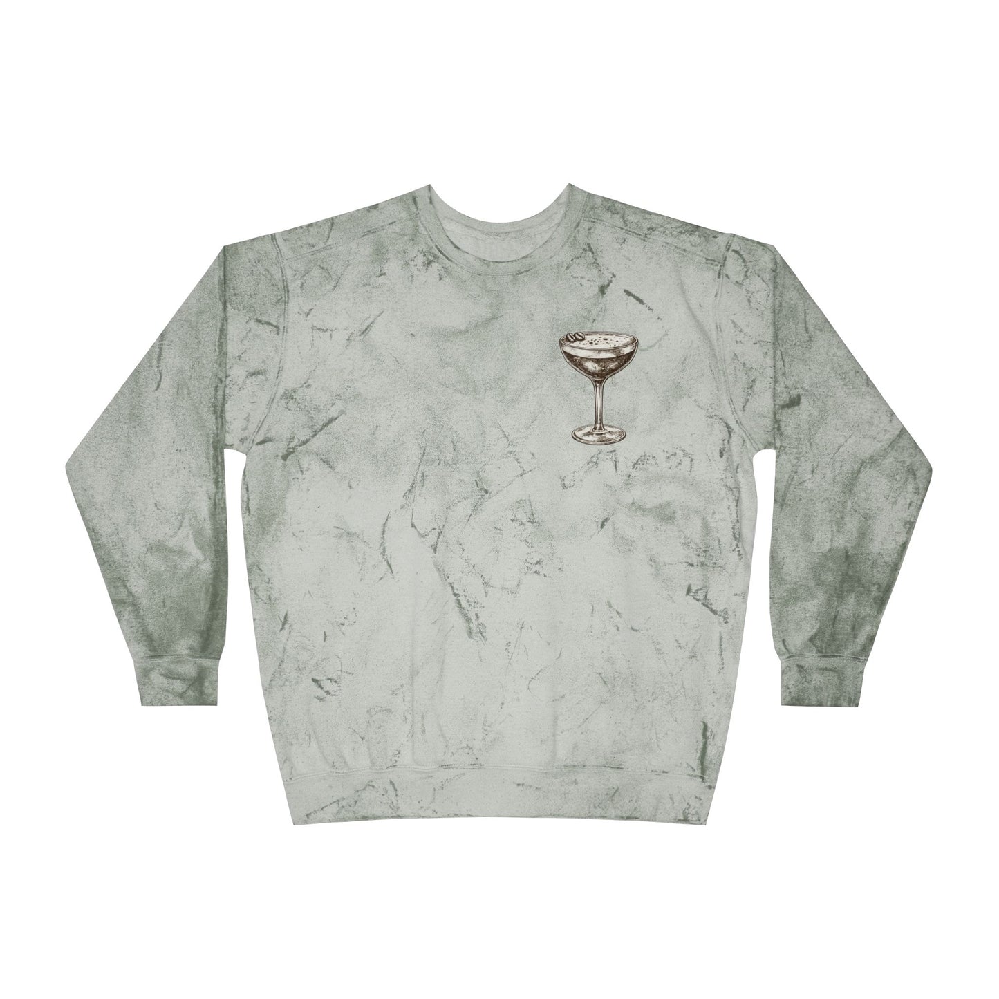"Just a Girl Who Loves Espresso Martinis" Tie-Dye Crewneck- Summer