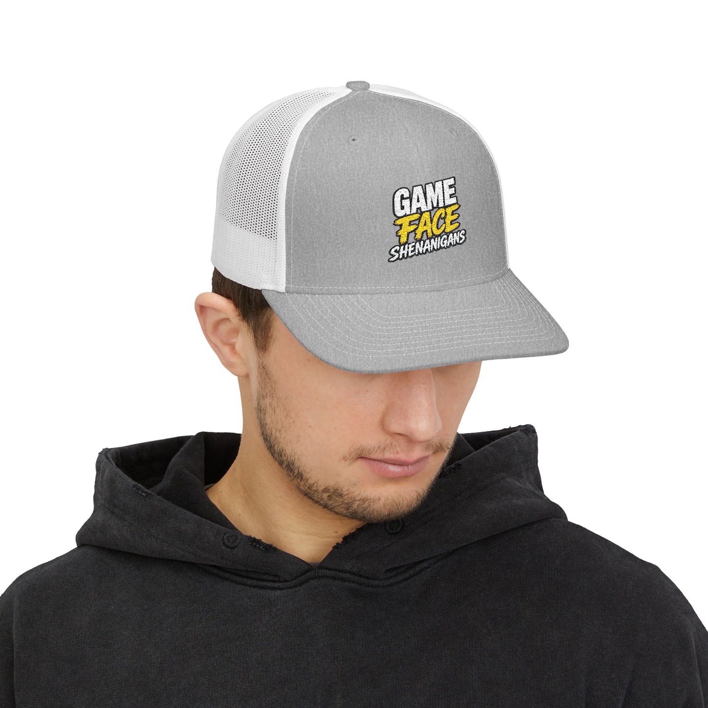 Game Face Shenanigans Option 2-  Embroidered Trucker Cap- Personalized Snapback